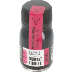 Colorant liquide hydrosoluble rouge myrtille 30 ml-Cerf Dellier Outlet