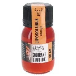 Colorant liquide liposoluble orange 30 ml-Cerf Dellier Online