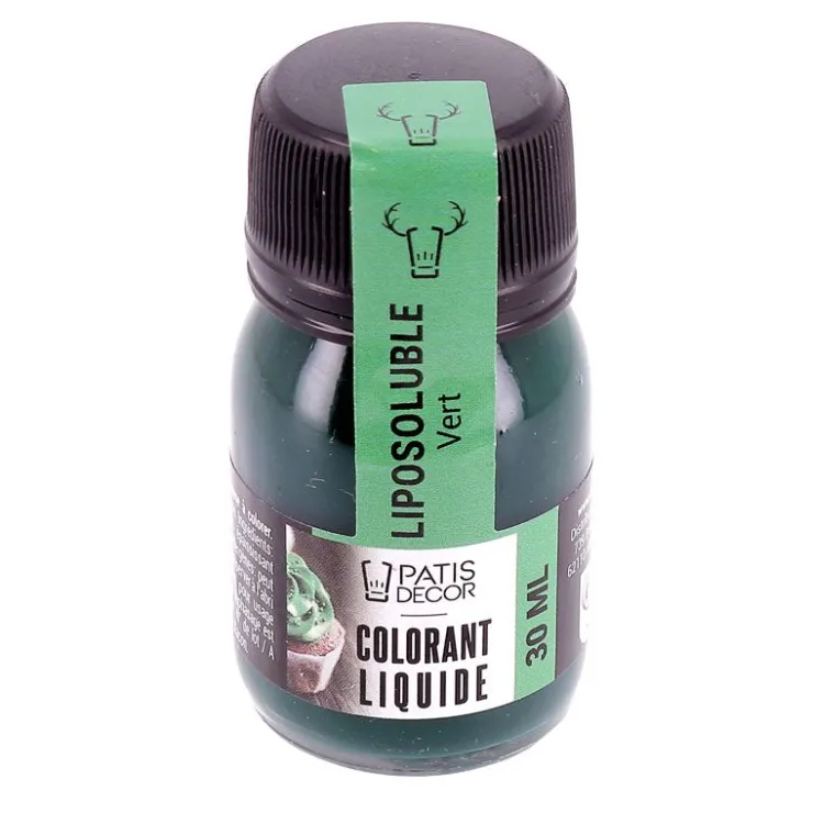 Colorant liquide liposoluble vert 30 ml-Cerf Dellier Outlet