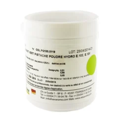 Colorant poudre alimentaire Vert Pistache 100 g-Cerf Dellier Discount