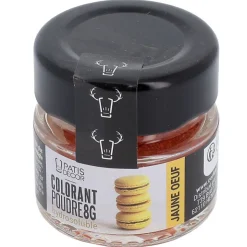 Colorant poudre hydrosoluble jaune oeuf 8 g-Cerf Dellier Clearance