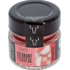 Colorant poudre irisé rouge rubis 5 g-Cerf Dellier Discount