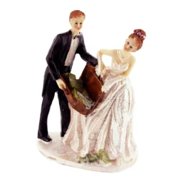 Couple de mariés Casse du siècle-Cerf Dellier