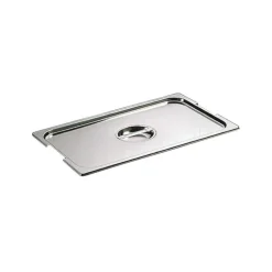 Couvercle inox avec poignée GN 2/1 - pour bac gastronorme avec anses fixes ou escamotables-Cerf Dellier Hot