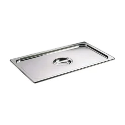 Couvercle inox avec poignée GN 1/3 - pour bac gastronorme sans anse-Cerf Dellier