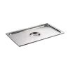 Couvercle inox avec poignée GN 1/4 - pour bac gastronorme sans anse-Cerf Dellier Hot