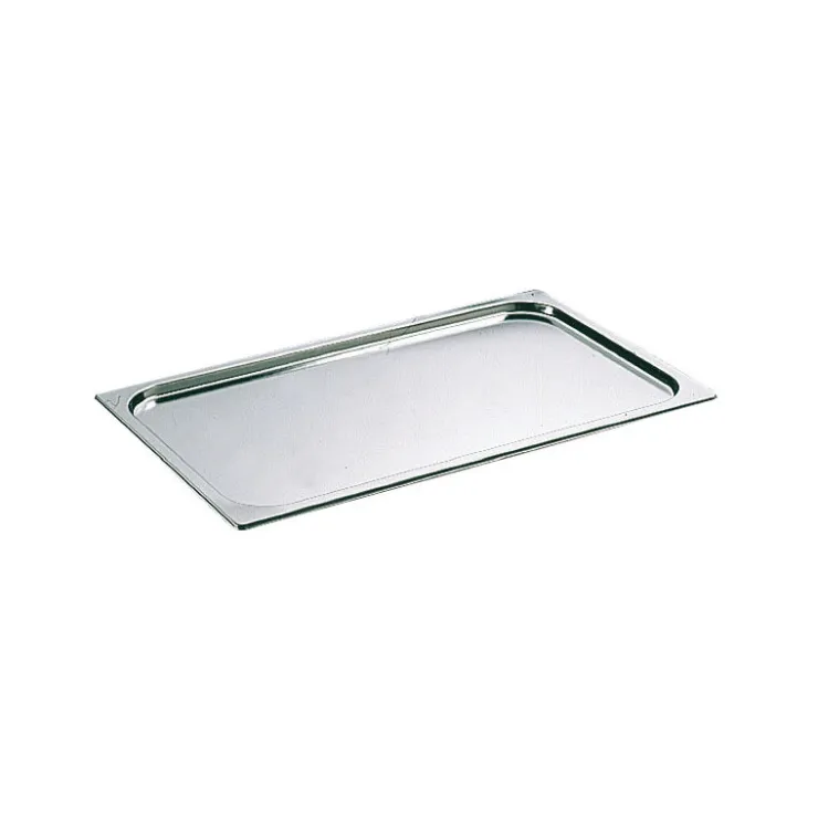 Couvercle inox sans poignée GN 1/4 - pour bac gastronorme sans anse-Cerf Dellier