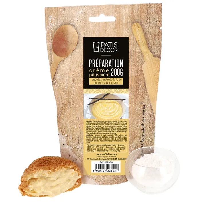 Crème Pâtissière 200 g-Cerf Dellier Outlet