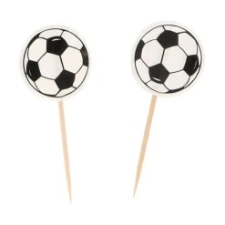 Cupcake Toppers Ballon de Foot (x 25)-Cerf Dellier Online