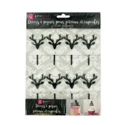 Cupcake Toppers Cerfs (x8)-Cerf Dellier