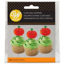 Cupcake Toppers citrouille Wilton (x12)-Cerf Dellier Sale