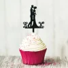Cupcake Toppers couple enlacé (x 8)-Cerf Dellier Sale
