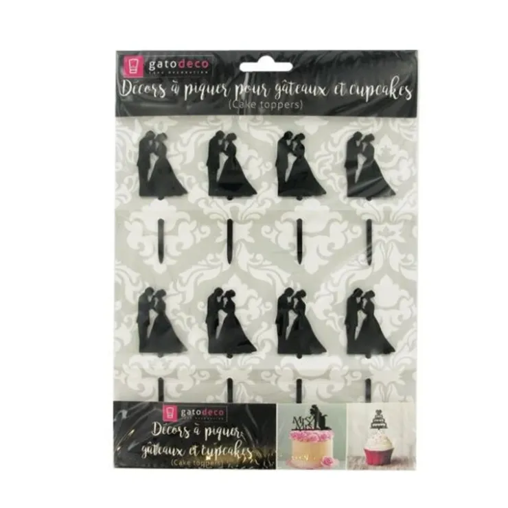 Cupcake Toppers Couples (x 8)-Cerf Dellier Sale