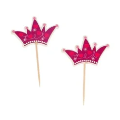 Cupcake Toppers Couronnes de princesses (x 12)-Cerf Dellier Sale