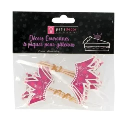 Cupcake Toppers Couronnes de princesses (x 12)-Cerf Dellier Sale