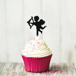 Cupcake Toppers Cupidon (x 8)-Cerf Dellier Discount
