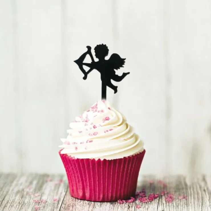 Cupcake Toppers Cupidon (x 8)-Cerf Dellier Discount