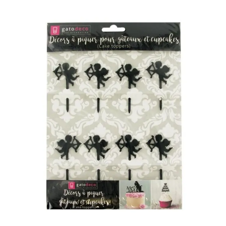 Cupcake Toppers Cupidon (x 8)-Cerf Dellier Discount