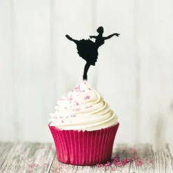 Cupcake Toppers Danseuse (x 8)-Cerf Dellier Hot
