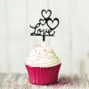 Cupcake Toppers Love (x8)-Cerf Dellier Discount