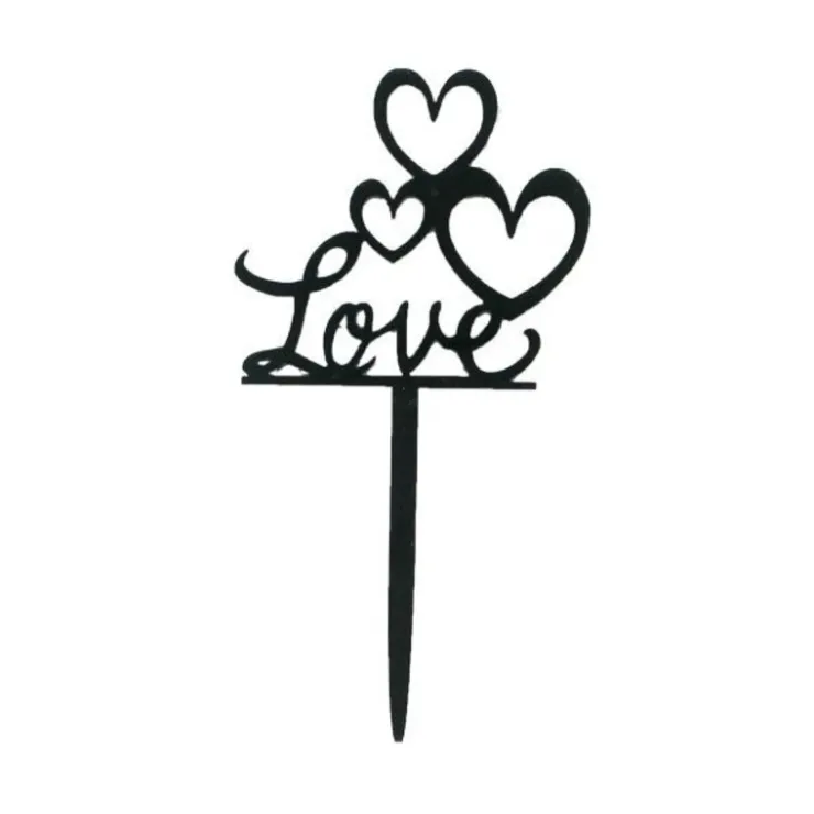 Cupcake Toppers Love (x8)-Cerf Dellier Discount