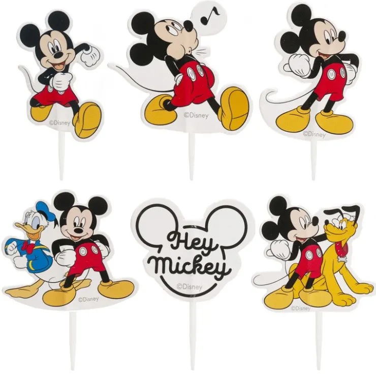Cupcake Toppers Mickey assortis (x30)-Cerf Dellier Sale
