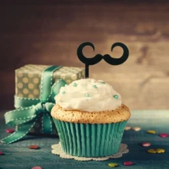 Cupcake Toppers Moustaches (x 8)-Cerf Dellier