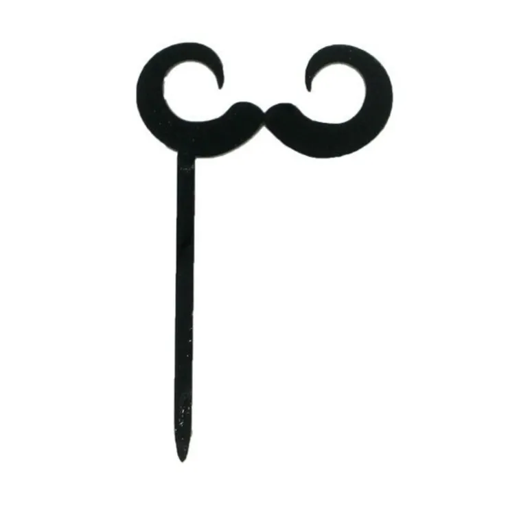 Cupcake Toppers Moustaches (x 8)-Cerf Dellier