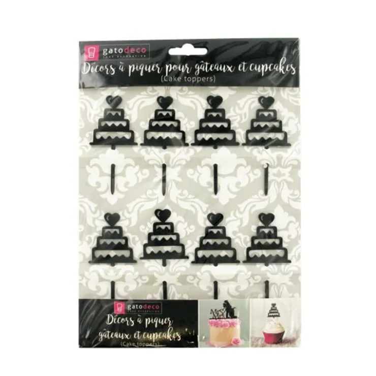 Cupcake Toppers Pièces montées (x 8)-Cerf Dellier Sale
