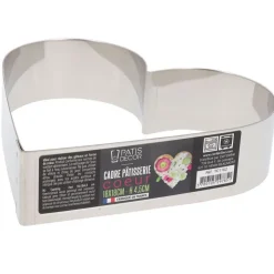 Cœur à mousse inox H 4,5 cm L 18 cm-Cerf Dellier Discount