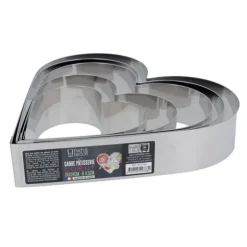Cœur à mousse inox H 4,5 cm L 12 cm-Cerf Dellier