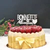 Décor Bonne Fête Maman sur pique (x30)-Cerf Dellier New