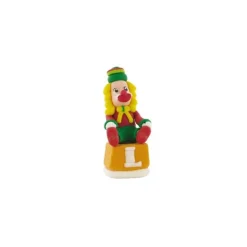 Décor comestible Clown sur un cube (x20)-Cerf Dellier Hot