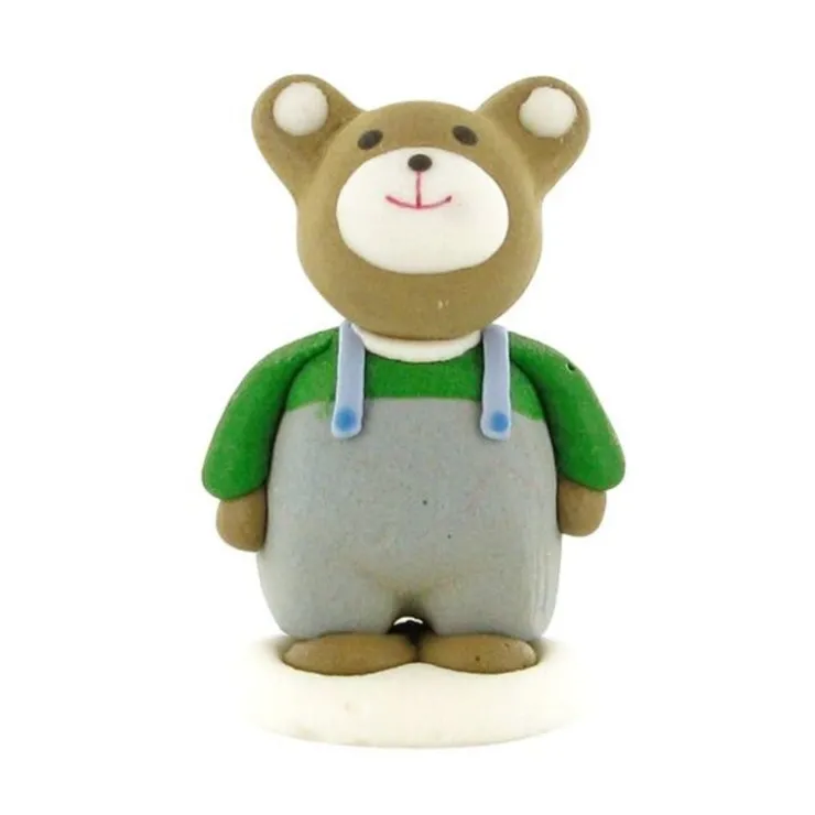 Décor comestible Ours en Salopette 6 cm-Cerf Dellier Outlet