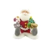 Décor comestible Père Noël assis-Cerf Dellier Sale
