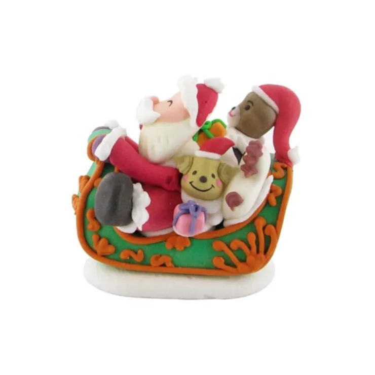 Décor comestible scène de Noël (x20)-Cerf Dellier New