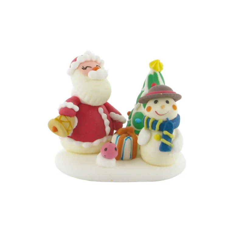 Décor comestible scène de Noël (x20)-Cerf Dellier New