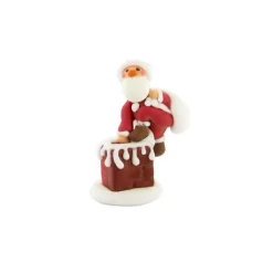 Décor comestibles Père Noël hotte dans la cheminée (x20)-Cerf Dellier Discount