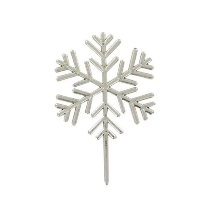 Décors à piquer "Flocons argentés" x 50 pièces-Cerf Dellier Hot