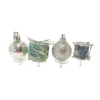 Décors assortis bleu argent à piquer sur bûches (x24)-Cerf Dellier Hot
