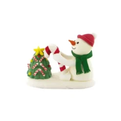 Décors comestibles Bonhomme de neige et sapin (x24)-Cerf Dellier Clearance