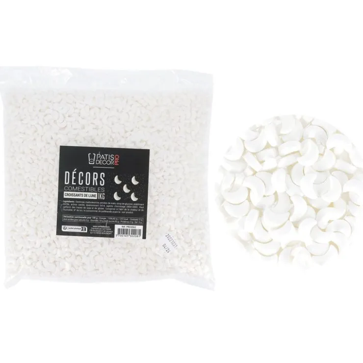 Décors comestibles croissants de lune 1 kg-Cerf Dellier