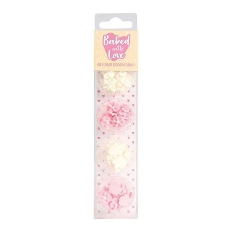 Décors comestibles fleurs assortis (x 48)-Cerf Dellier Sale