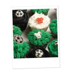 Décors comestibles football assortis (x 12)-Cerf Dellier Hot
