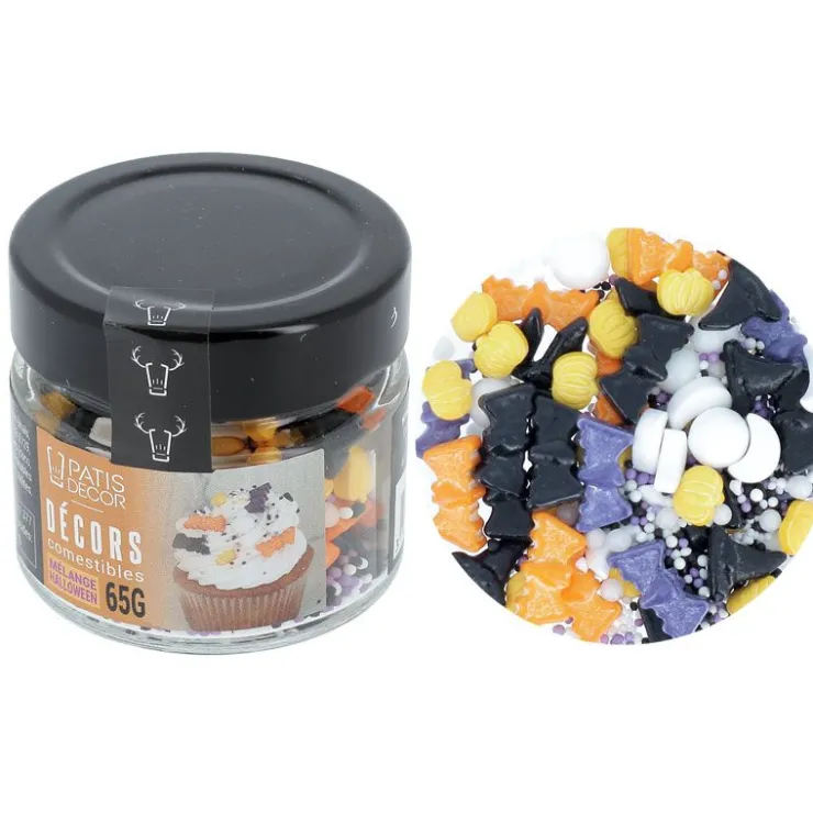 Décors comestibles mélange halloween 65 g-Cerf Dellier Discount