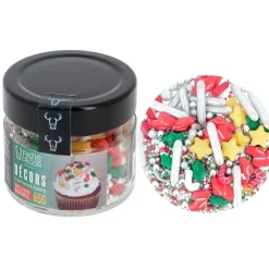 Décors comestibles mélange noël 65 g-Cerf Dellier Outlet