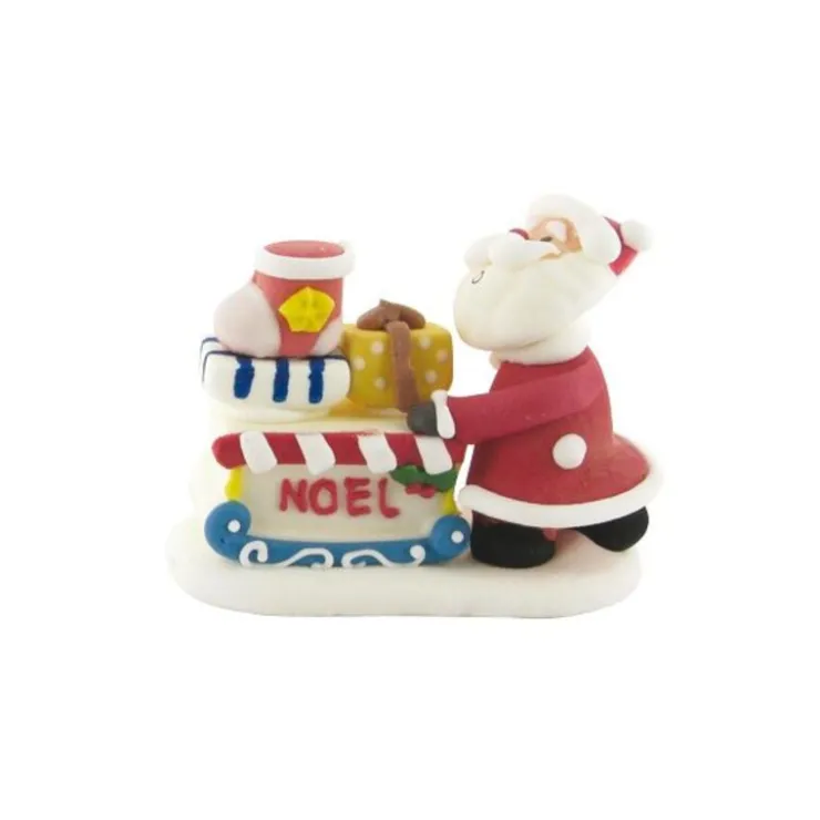 Décors comestibles Père Noël et sa hotte (x20)-Cerf Dellier Hot