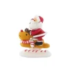 Décors comestibles Père Noël sur son renne (x20)-Cerf Dellier