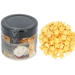 Décors comestibles étoiles dorées 50 g-Cerf Dellier Best