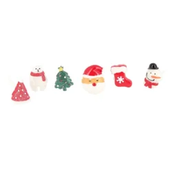 Décors de Noël assortis en résine thème 2 (x24)-Cerf Dellier New